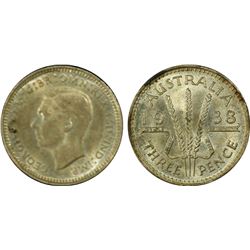 Australia 1938 Threepence