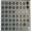 Image 1 : Australia Sixpence Set 1910 to 1963 in Sheet Nice Set