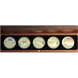 Australia Perth Mint Train Set of Coloured 1 Ounces