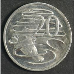 Australia 1981 Canada Mint 31/2 Claw Variety 20 cent