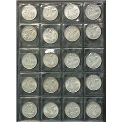 Australia Lot of 1954 Sixpence 20 Coins Gem Unc Ex Roll