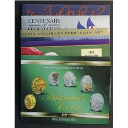 Australia Mint Sets 1998,1999,2001,2002,2004