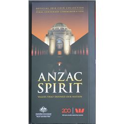 Anzaac Spirit 2018 Coin Collection In Folder as issue