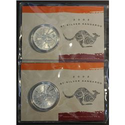 2002 $1 Silver Kangaroos