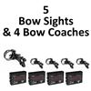 Image 1 : 9 x Bow Sights & 4 x Bow Coachs
