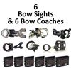 Image 1 : 6 x Sights & 6 Bow Coachs