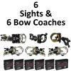 Image 1 : 6 x Sights & 6 x Bow Coachs