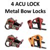 Image 1 : 4 x ACU LOCK Metal Bow Locks