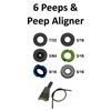 Image 1 : 6 x Peeps & 1 x Peep Aligner