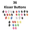 Image 1 : 36 x Kisser Buttons