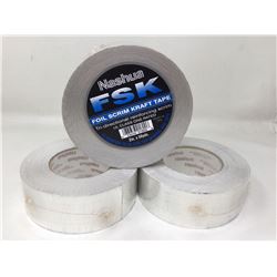 FSK Foil Scrim Kraft Tape (3 x 50yrds)