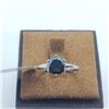 Image 1 : 10K White Gold Black Diamond(1.5ct) Ring (~Size 5.75)(Ring is resizable for $40) (~weight 1.77g), Ma