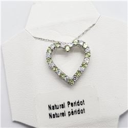 Silver Peridot 20" Necklace, Suggested Retail Value $60