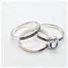 Image 2 : Silver Lots Of 3 Ring (~Size 6,7)(Ring is resizable for $40), Suggested Retail Value $100 (Estimated