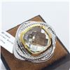 Image 2 : Brass Green Amethyst(5.8ct) Ring (~Size 7.75)(Ring is resizable for $40), Suggested Retail Value $50