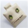 Image 2 : Silver Geunine Peridot Earrings, Suggested Retail Value $50