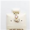 Image 1 : 10K Yellow Gold Cubic Zirconia Pendant, Suggested Retail Value $80