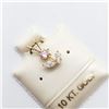 Image 2 : 10K Yellow Gold Cubic Zirconia Pendant, Suggested Retail Value $80