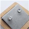 Image 2 : 10K Yellow Gold Cz 6.5Mm Earrings, Suggested Retail Value $120 (Estimated Selling Price from $36 to 