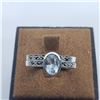 Image 1 : Silver Lot Of 2 Blue Topaz And Marcasite Ring (~Size 7)(Ring is resizable for $40), Suggested Retail