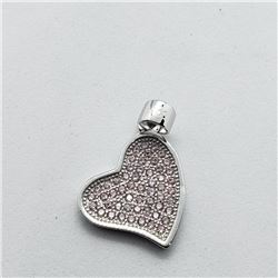 Silver Cubic Zirconia Pendant, Suggested Retail Value $40