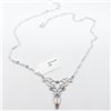 Image 2 : Silver Pink Sapphire 16" Necklace, Suggested Retail Value $100 (Estimated Selling Price from $30 to 