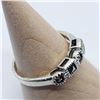 Image 2 : Silver Marcasite Ring (~Size 6)(Ring is resizable for $40), Suggested Retail Value $50