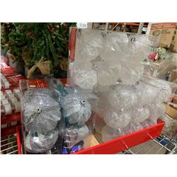 Lot of Frosted Shatter- Resistant Ornaments