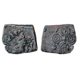Ancient India: Copper coin attributed to Siri Satakani (100-50 BC), 3.94g