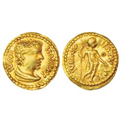 Ancient India: Western/Southern India, votive imitation of a Roman gold coin, 1.71g