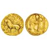 Image 1 : Ancient India: Gupta Empire, gold dinar of Samudra Gupta (345-375 AD), 'Ashwamedha' type, 7.72g