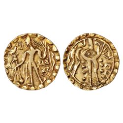 Ancient India: Samatata region, gold dinar of Sarvabhata of Khadga dynasty, (700-750 AD), 5.55g