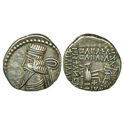 Ancient World: Prathian Empire, Vologases III (105-147 AD), silver drachm, 3.81g
