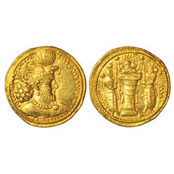 Ancient World: Sasanian Kings, Vahram (Bahram) II (276-293 AD), gold dinar, 7.26g