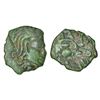 Image 1 : Medieval India: Gujarat, unattributed coin copying Gupta/Kshatrapa type, (600-700 AD), 1.15g