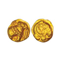 Medieval India: Western Ganga (10th-11th Century AD), gold Gajapati fanam, 0.40g