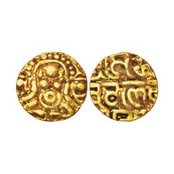 Medieval India: Chandellas of Jejakabhukti, Sallakshana Varman(1100-1110 AD),gold 1 1/8 masha, 1.01g