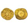 Image 1 : Medieval India: Yadavas of Devagiri, gold punch-marked Asu or 'Padma Tanka', 3.76g