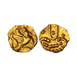 Medieval India: Banas of Madurai, Samarakolakalan (1469 AD), gold fanam, 0.29g