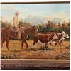 Image 8 : A One-Of-A-Kind Original Oil Painting by The Well-Known Cowboy Artist, Tim Cox