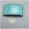 Image 2 : Zuni! A Vintage Turquoise Inlay Belt Buckle From The Jewel Box Col.