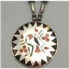 Image 1 : Guardian, Zuni Inlay Pendant and Silver Bead Necklace from the Jewel Box Col.