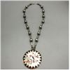 Image 2 : Guardian, Zuni Inlay Pendant and Silver Bead Necklace from the Jewel Box Col.