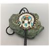 Image 2 : Vintage Zuni Inlay Bolo Tie - Attributed to Ralph Quam
