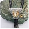 Image 2 : Spectacular Vintage Bolo With Gold and Sterling -Attributed to Victor Cedarstaff