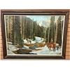Image 1 : A Highly Collectible Original Oil Painting by The Famous Cowboy Artist Tim Cox
