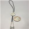 Image 2 : Gorgeous Zuni Inlay Bolo and Belt Buckle Set by - Dishta