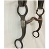 Image 1 : A Collectable Antique Shield Bit On An Old Leather Headstall