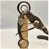 Image 2 : A Collectable Antique Shield Bit On An Old Leather Headstall