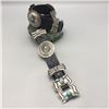 Image 1 : Vintage Sterling Silver and Turquoise Concho Belt